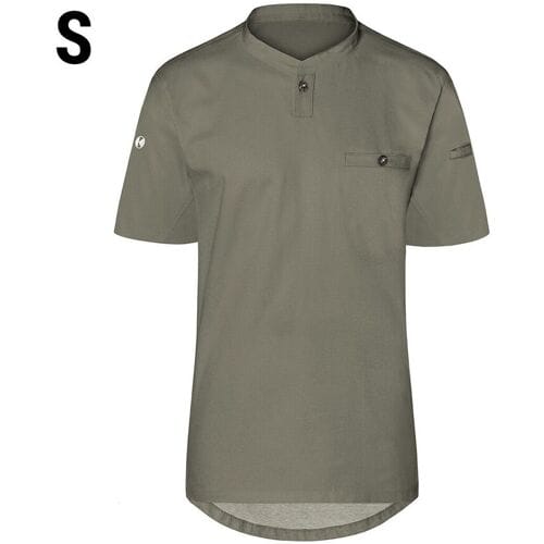(6 stuks) KARLOWSKY Korte Mouw Heren Werkshirt Performance - Salie - maat: S Groen