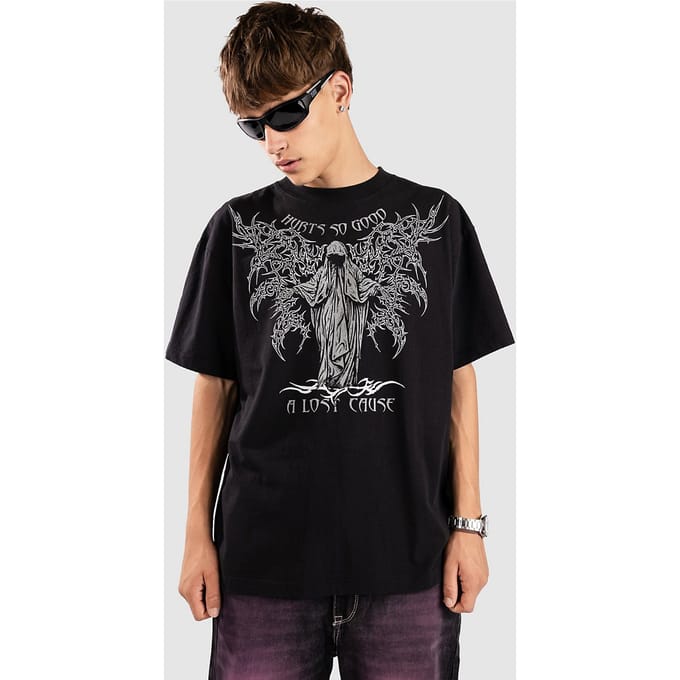 A Lost Cause Hurt Boxy T-Shirt zwart