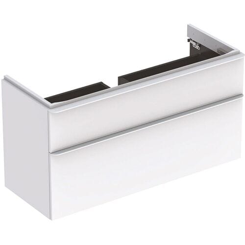 Geberit Smyle Square vanity unit 118.4 cm, two drawers 500.355.00.1