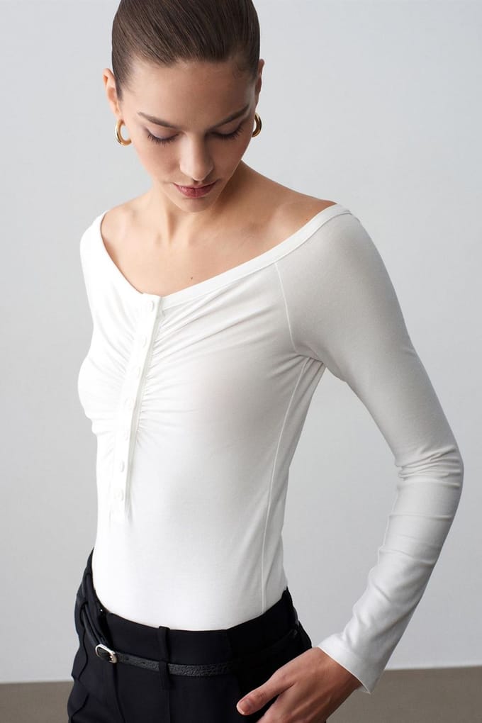Slim-fit Bootuit Top