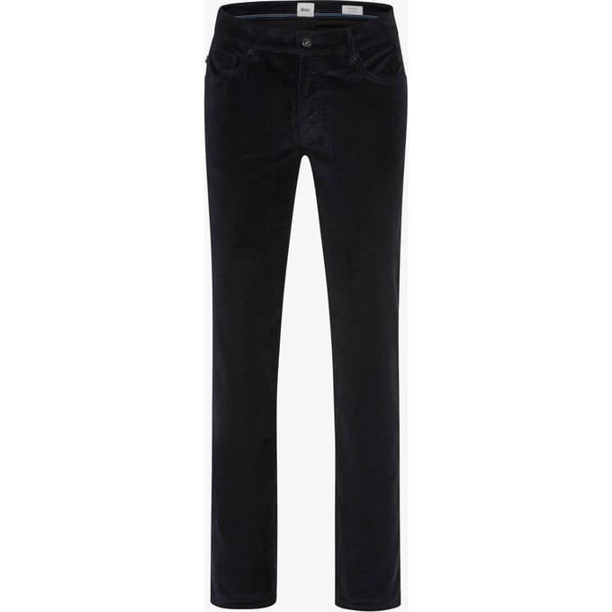 straight fit corduroy broek van katoenmix model 'Mythos Flex Cord'