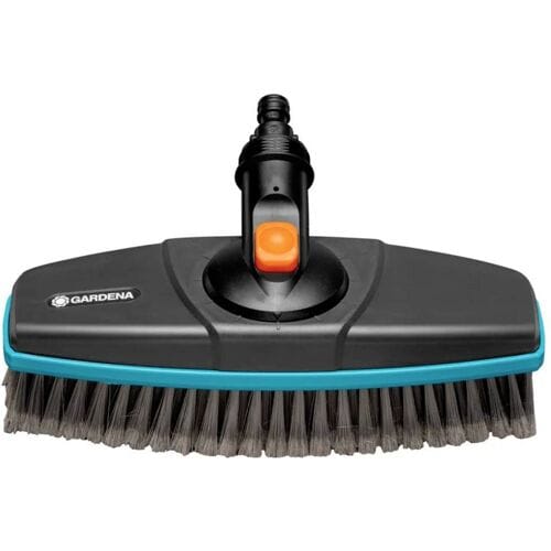 Gardena Cleansystem steel met zachte borstel voor grotere, kwetsbare vlakken