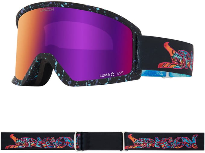 Dragon Alliance DX3 PLUS OTG Skibril - Rattle Can/Purple Ionized & Violet