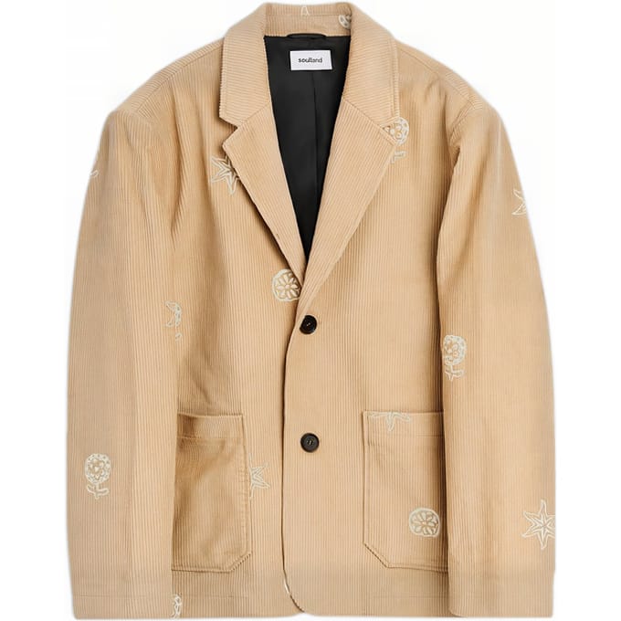 Soulland Gabe Blazer Beige Größe: S/M | Blazer Outlet | Unisex | Braun