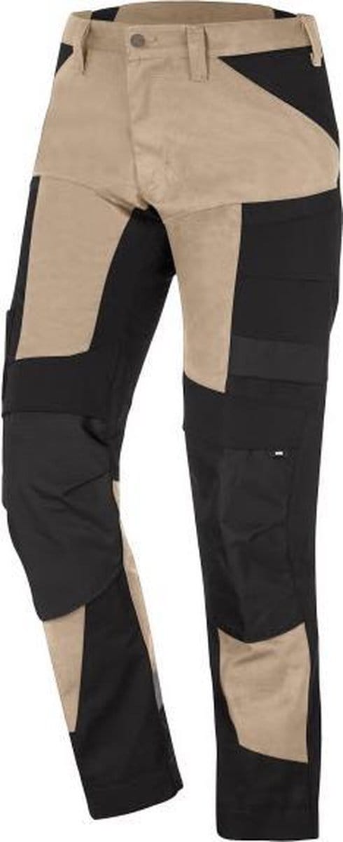 FHB LEO Werkbroek elastisch 122110 - Beige-Zwart - 24