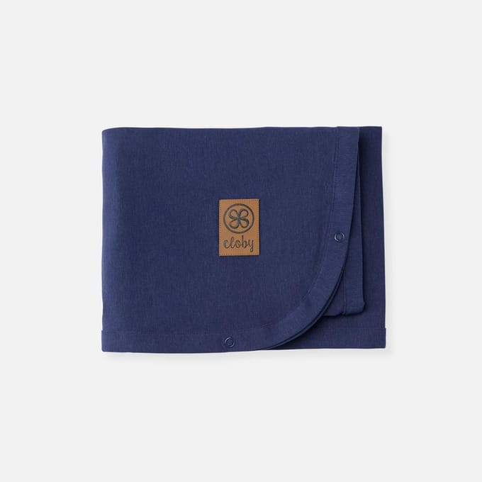 cloby uv bamboo zonnen blanket UPF50+ navy