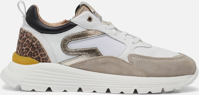 Giga Sneakers grijs Leer - Dames - Maat 38