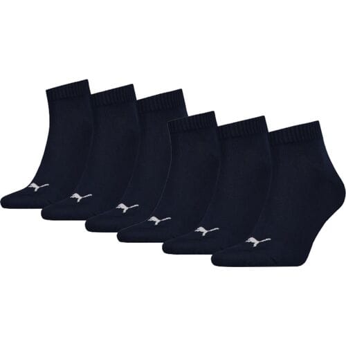 Puma Quarter Sokken Plain 6-pack Navy-35/38
