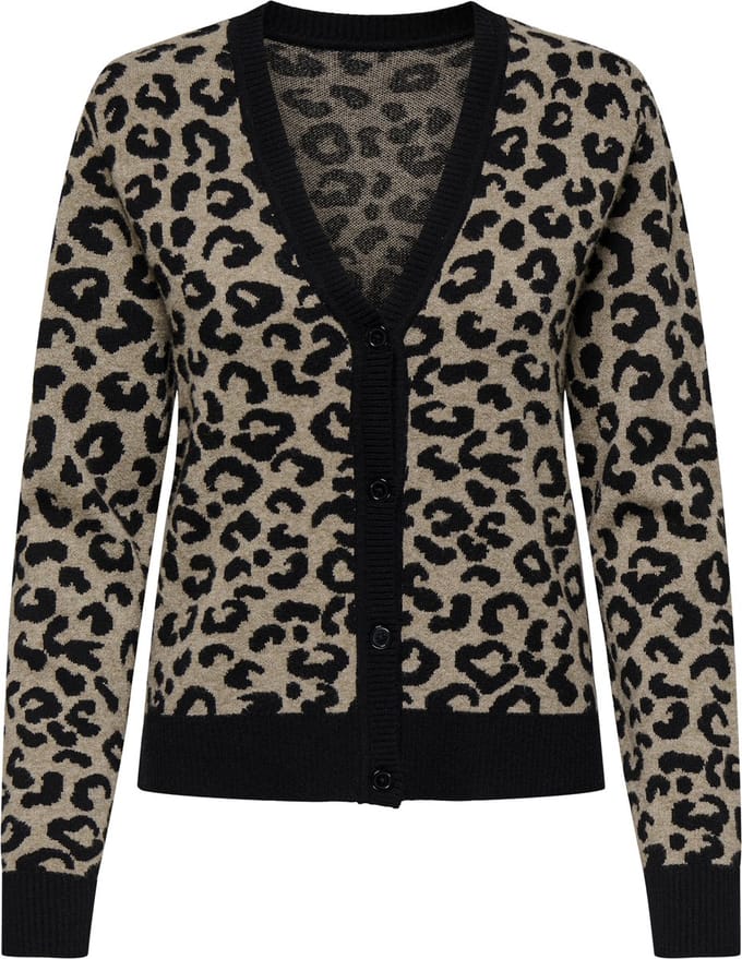 Regular fit gebreid jack van viscosemix model 'LEO'