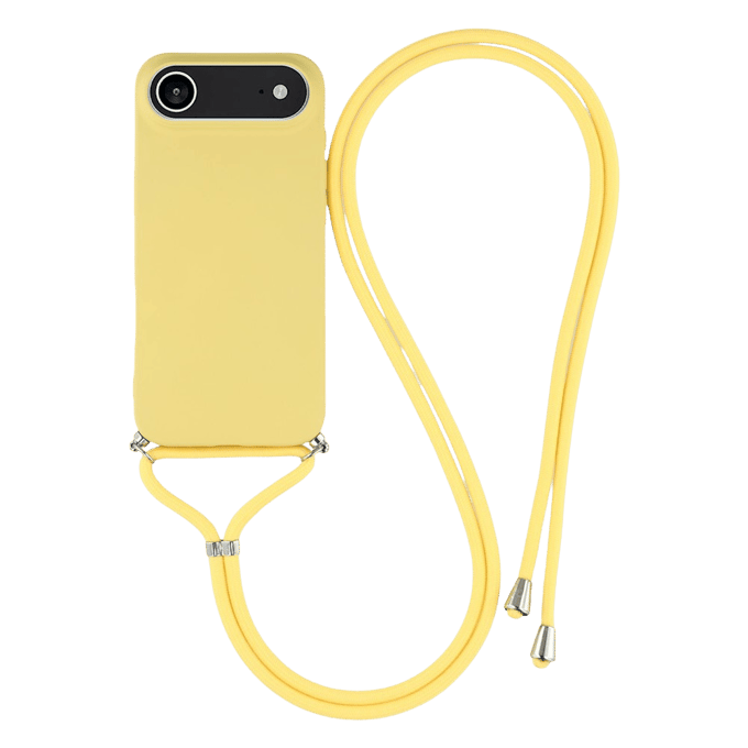 Mocaa Apple iPhone Air Hoesje met Koord Geel