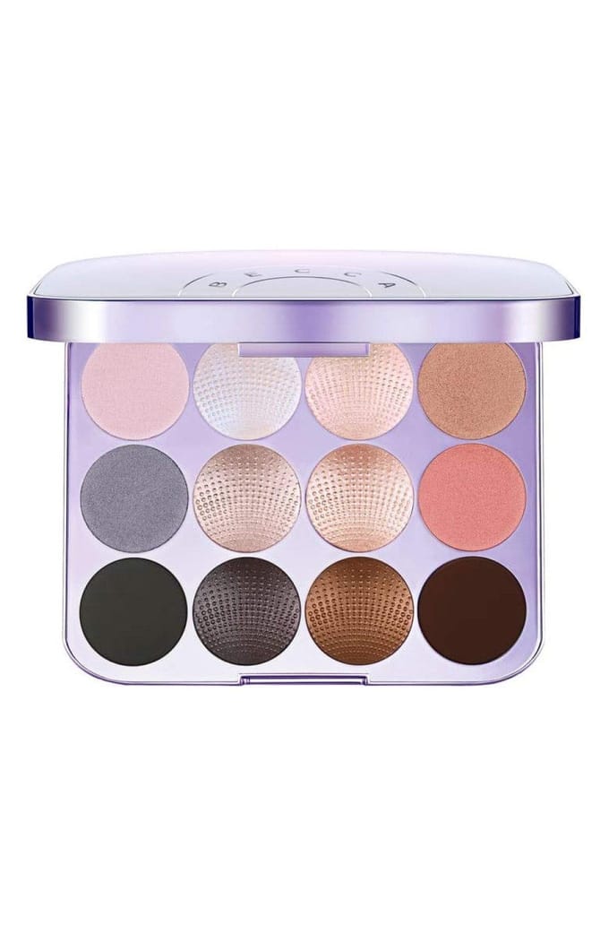 Becca, Pearl Glow Shimmering, Shimmering, Oogschaduwpalet, 12 Kleuren, 3,3 g