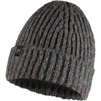 Buff gebreide fleecemutsmuts, unisex grijze pet One size grijs