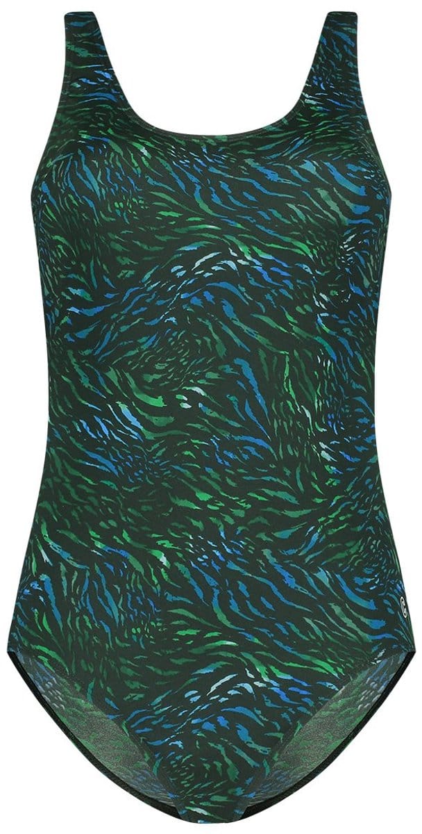 Ten Cate badpak soft cup zebra blue voor Dames | Maat 38