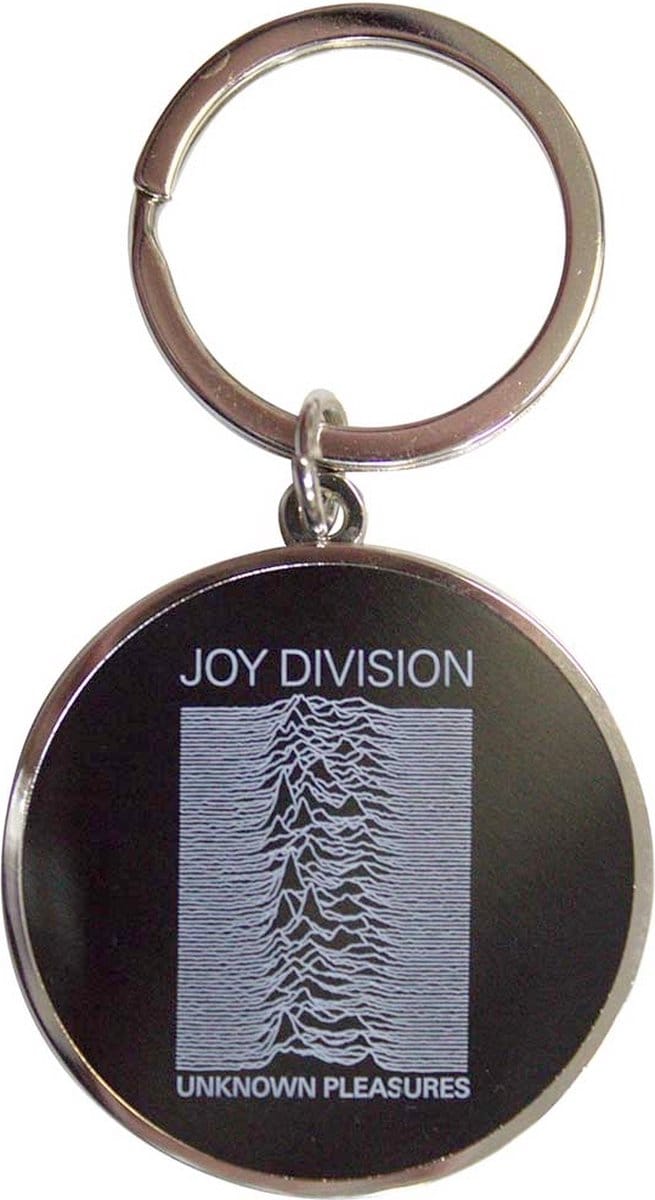 Joy Division - Unknown Pleasures Sleutelhanger - Zwart