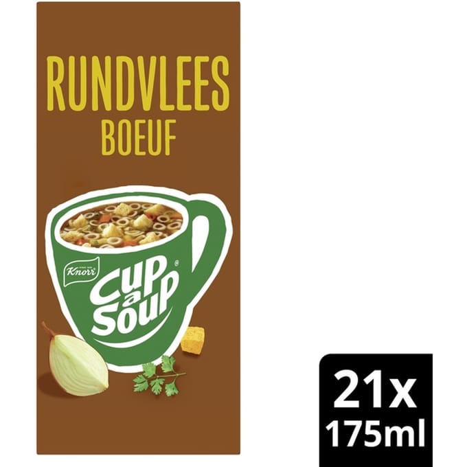 Cup-a-Soup Knorr rundvlees 21x175ml