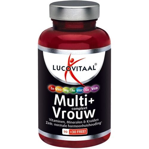 Lucovitaal Multivitamine Vrouw MAXI pot 120 tabletten