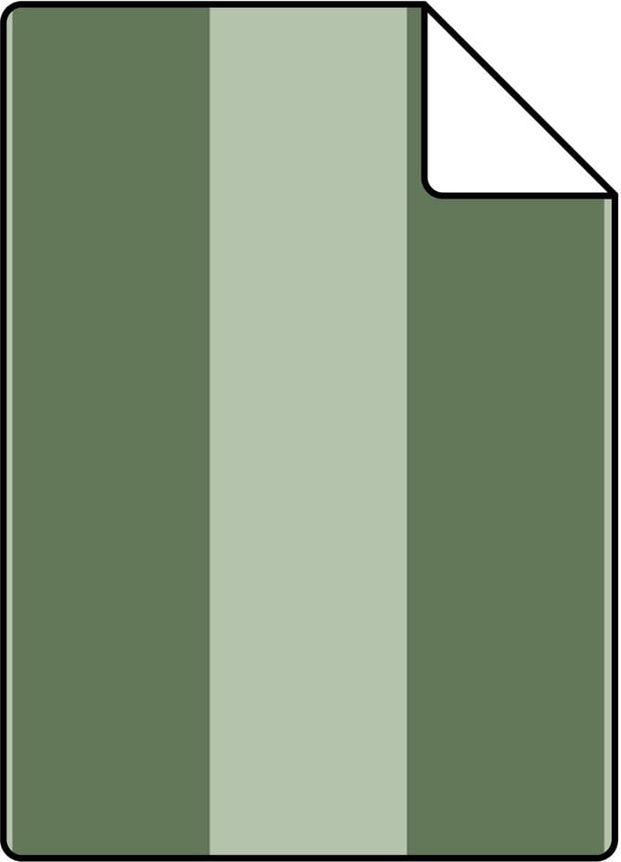 Proefstaal ESTAhome behang strepen donkergroen - 26.5 x 21 cm - 131920-S