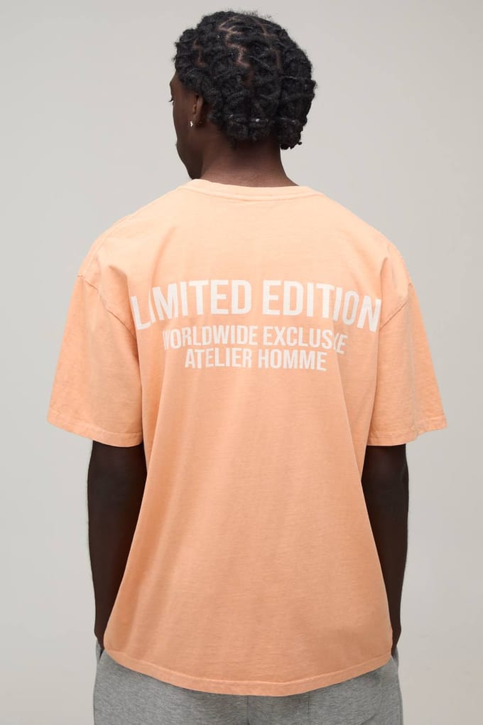 Oversized T-shirt Limited Edition | Orange | Size Large