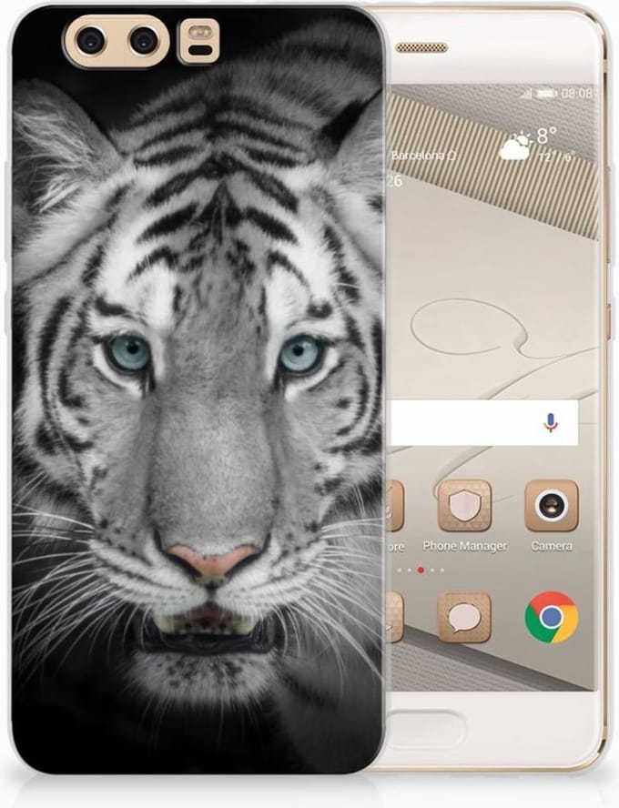 Huawei P10 Plus TPU Hoesje Tijger