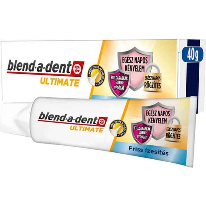Blend-A-Dent Colle pour Prothèses Dentaires Saveur Fraîcheur Ultime 40G