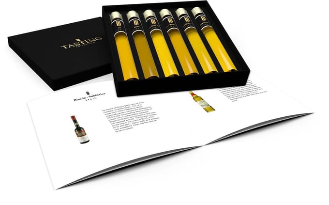 Olijfolie Proeverij 6 tubes in Luxe Cadeau Box, Set 2