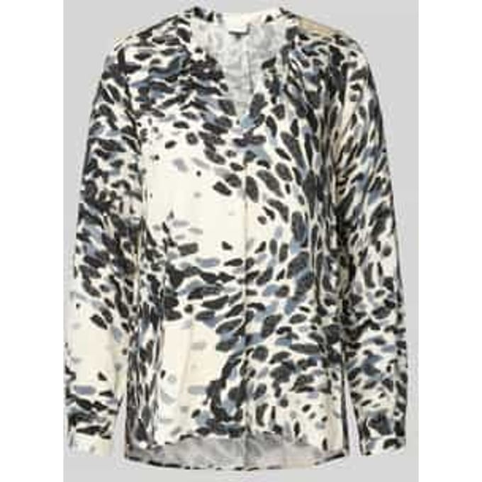 Regular fit blouse met V-hals