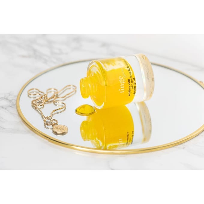 Tinge Golden Oil Sublime Skin | Droge Lichaamsolie Hydraterend Glow & Elasticiteit 30 Etherische olie