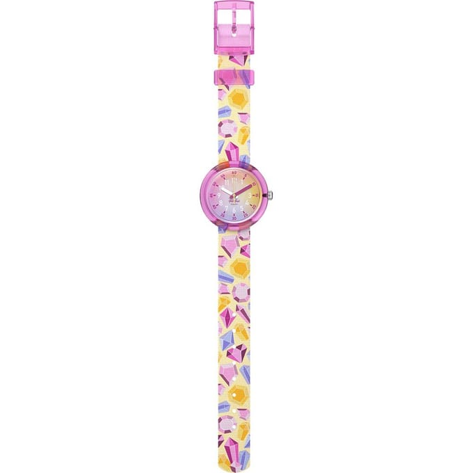 Flik Flak 5+ Power Time FPNP155 Sparkling gemstones Horloge