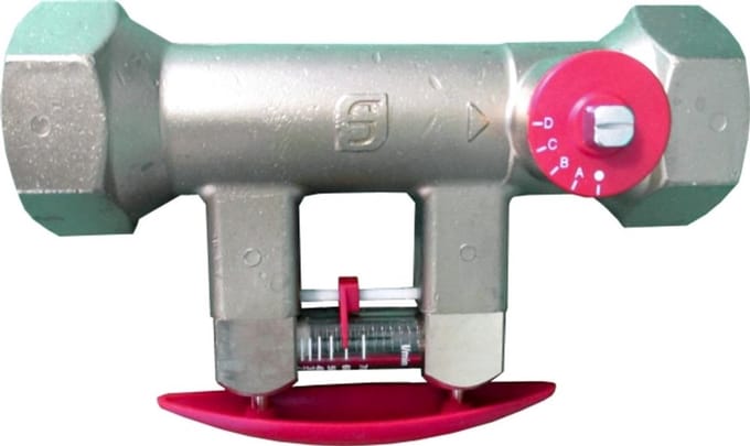 Wolf Hydraulisch inregelventiel DN25 1 binnendraad, meetbereik 6 - 20L/min, 2070933
