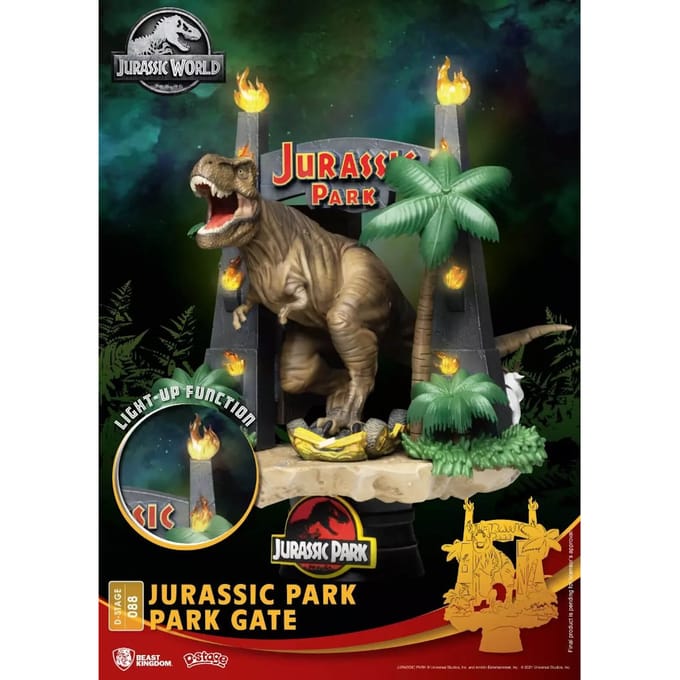 Beast Kingdom Jurassic Park Park Gate D-Staat Diorama
