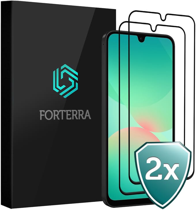 Screenprotector 2 Stuks - Geschikt voor Samsung Galaxy A26 - Full Cover - Beschermglas - Gehard Glas - Tempered Glass - Screen Protector