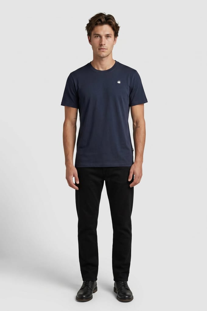 G-Star Chest Logo Slim R T S/s Blue Größe: M | Basic T-Shirts Outlet | Herren | Blau
