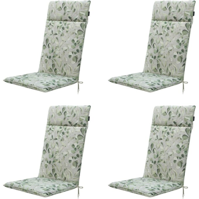 Madison - Tuinstoelkussen Hoge Rug Diez - Ca. 120x50 cm - Set van 4