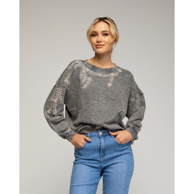 Sweater met pailletten