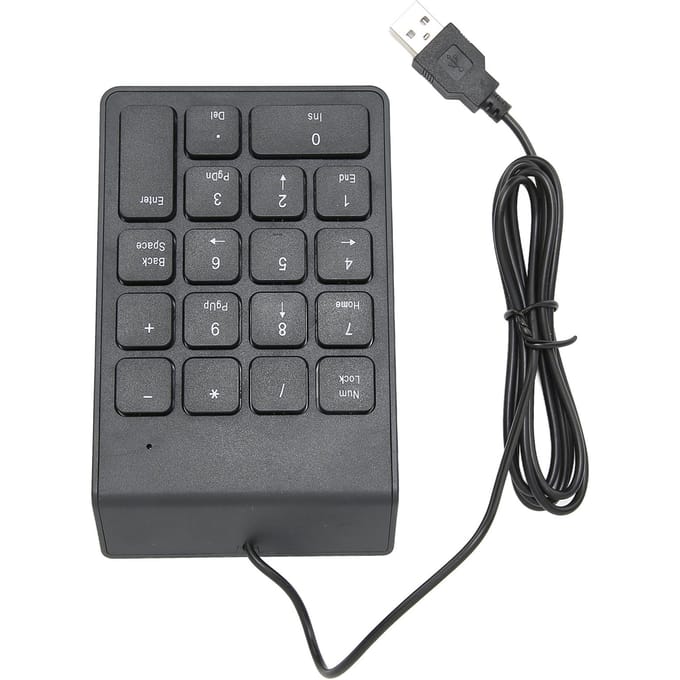 Mini clavier numérique USB 18 touches, compatible avec les ordinateurs de bureau et portables