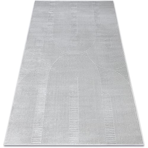 Kleden Rugsx Tapijt BALANCE 9086 grijs - Geometrisch, structure 140x190 cm