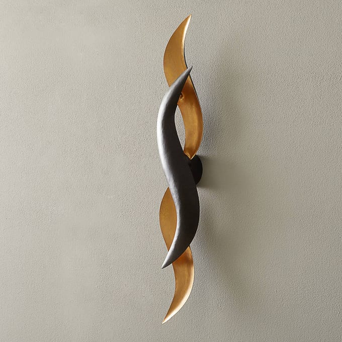 Holländer Goudglanzende design-wandlamp Corallo