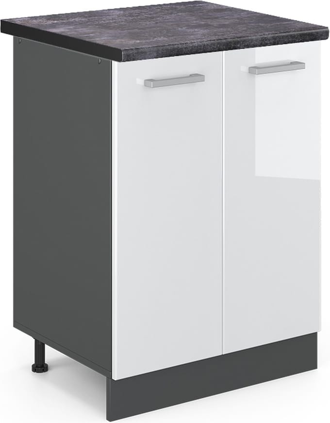 Vicco R-Line Keukenonderkast – 60 cm, WB Antraciet Wit Hoogglans