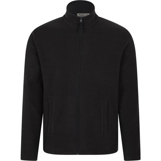 Mountain Warehouse Heren Raso Full Zip Fleece Top (Zwart)