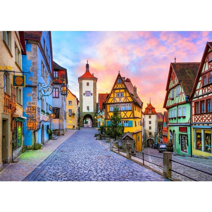 Puzzel 1000 stukjes: Rothenburg ob der Tauber, Beieren