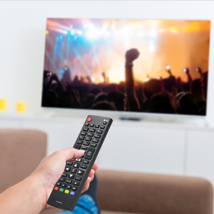 Vervangende afstandsbediening geschikt voor LG AKB75095312 24LJ480U 24MT49S 28LK480U 28MT49S LCD LED TV black
