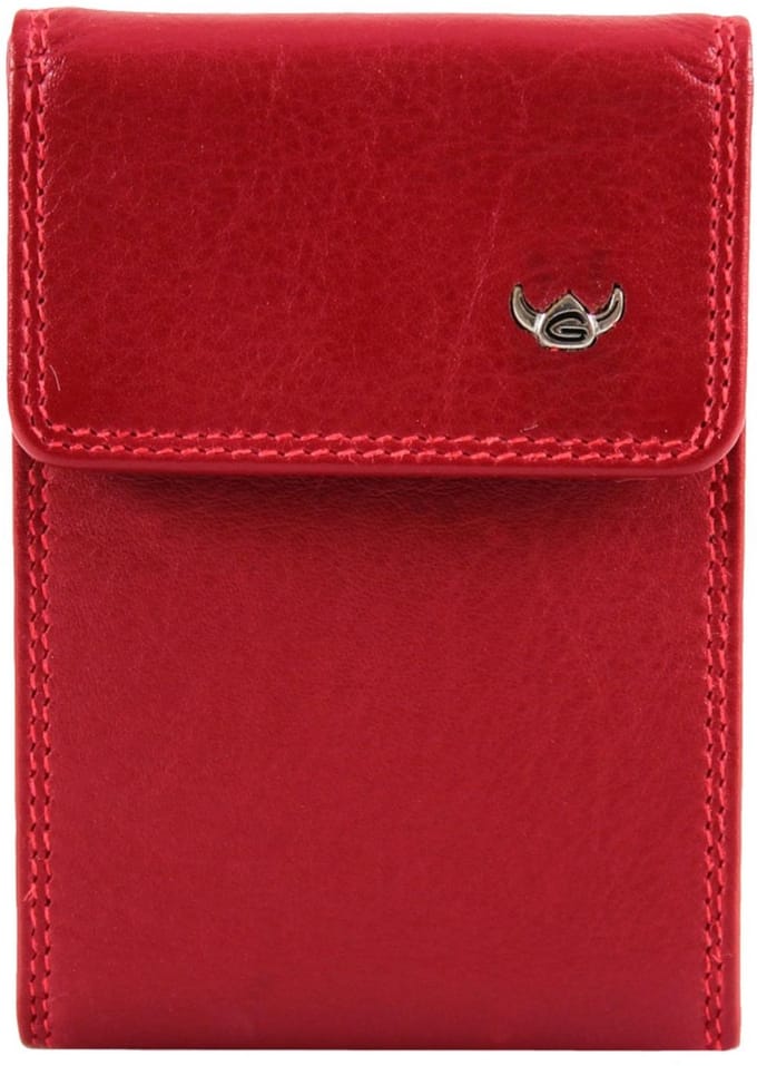Golden Head Leren kaarthoes Polo RFID Protect Kartenetui 4499 Rot donkerrood