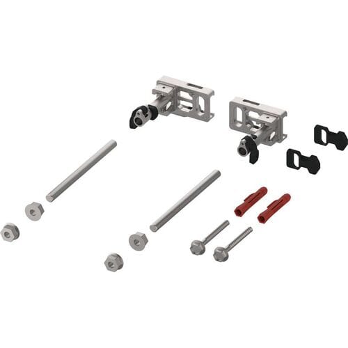 TECEprofil module fastening with depth adjustment and quick-release fastener 9380014