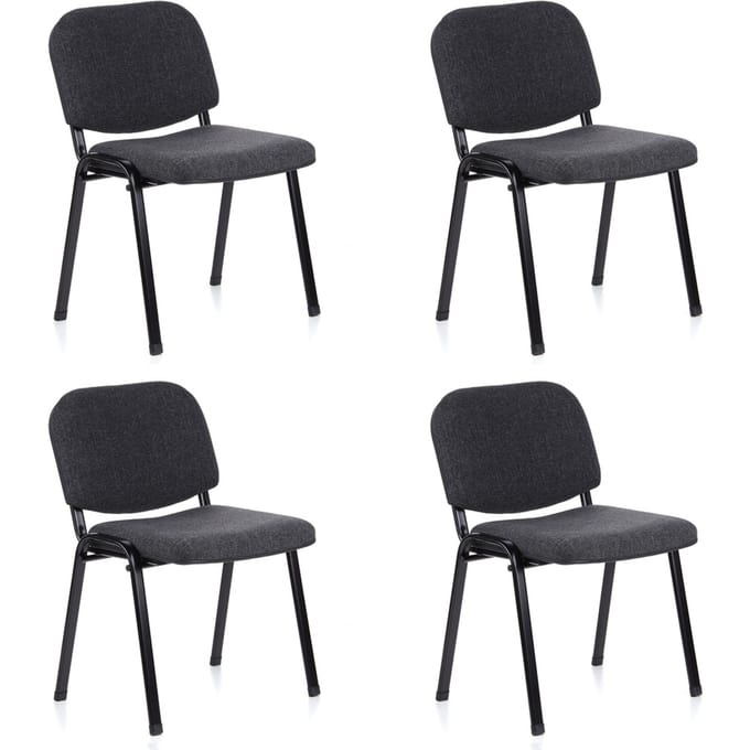 Vergaderstoel XT 600 4 Pack antraciet / zwart hjh OFFICE