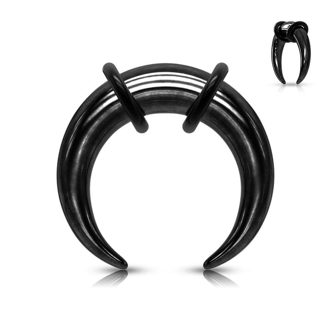 2 mm taper C-shape zwart