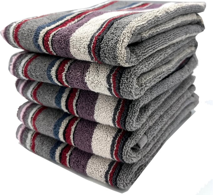 Happy handdoek multi fig 50x70 cm - set van 4