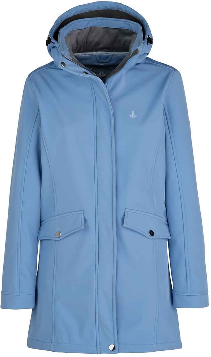 BJØRNSON Ylva Softshell Parka Tussenjas Winddicht Dames - Maat 40 - Korenblauw