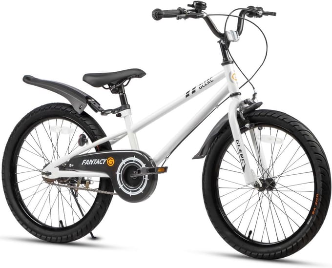 Kinderfiets - Loopfiets - Buiten spelen - Veilige remmen - 20 inch - Wit