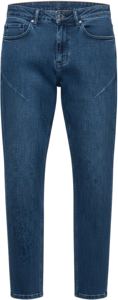 OMBRE Broek - Slim Fit - Katoen - Knopen Indigo S