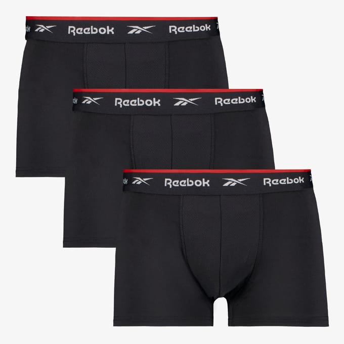 Reebok heren boxershorts zwart - Maat L